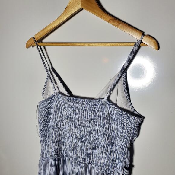 Japna Blue & white Striped wide leg eembrooired jumper Size Large - Picture 3 of 10